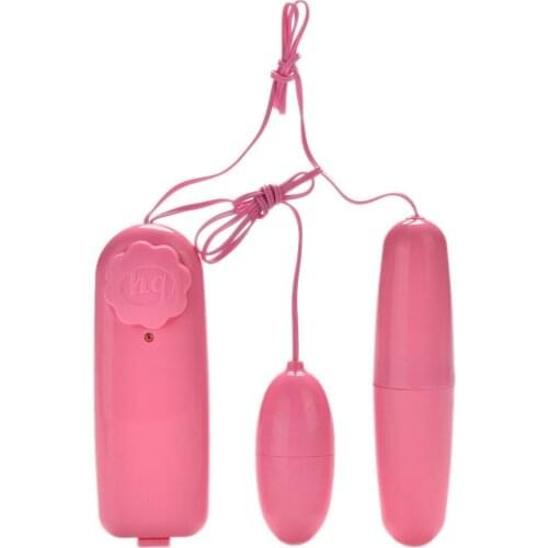 Adult Pink Jump Egg Vibrator Double Vibrating Jump Eggs Vibrator Massager Dot Bullet For Women Sex Products