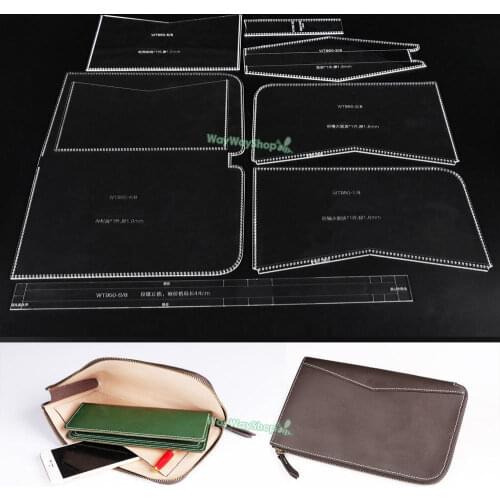1 Pcs Acrylic Business Clutch Handbag Template Pattern WT950 for Bag Handwork LeatherCraft DIY