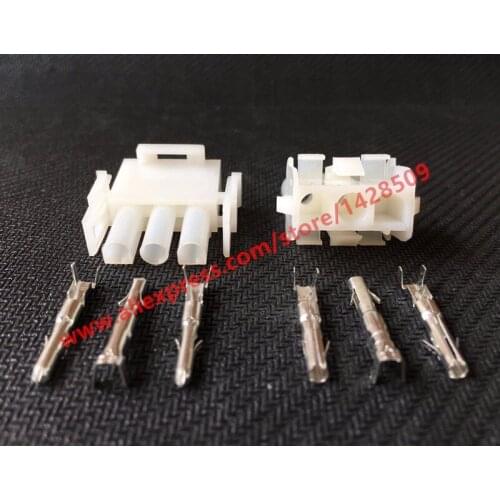 10 Sets Elevator FCI 3 Pin Wire Connector Motorcycle Male Female Plug Car Light Wire Harness Socket