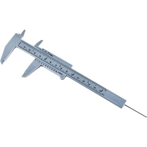 150 mm Carbon Fiber Composite Digital Vernier Caliper Ruler Silver Color 0.1 mm / 0.01 inch Measurement Accuracy LCD Display
