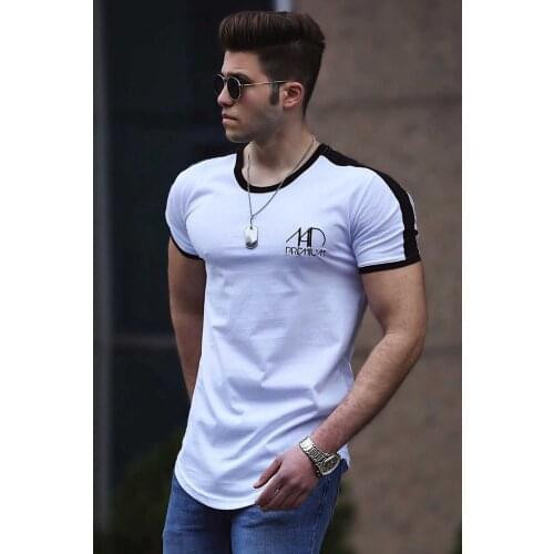 Printed White Men Tshirt Casual Flexible Casual Fashion Special Design