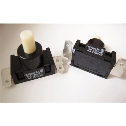 Free shipping 5pcs vacuum cleaner switch 16A125V 8A250V Defond DPC-1114 2 button Limit Switches