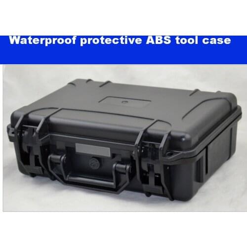 ABS Tool case toolbox Impact resistant sealed waterproof safety case equipment camera case with pre-cut foam 330-234-105mm