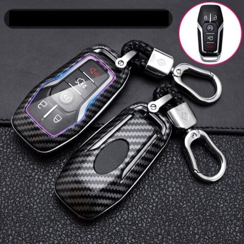 Key Case Fob Bag Holder ABS Hard Shell Cover Parts For Ford Mondeo Mustang Edge Explorer F150 key cover