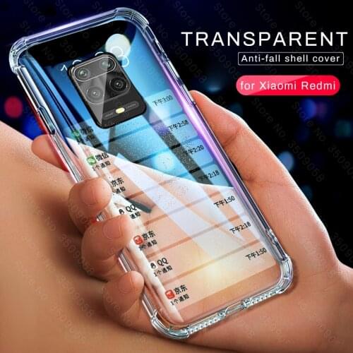 Transparent airbag case for xiaomi redmi note 9s silicone silicone shockproof on readmi redmy redme notes 9 pro max note9 not 9s