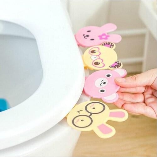 Cartoon Cover Lifter Toilet Seat Handle Bathroom Lid Cover Toilet Bowl Seat Lift Handle Bathroom Toilet Seat Holder Accessories
