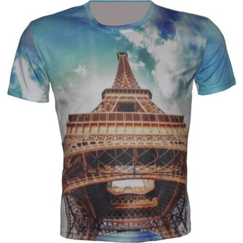 Joyonly 2018 Childrens Eiffel Tower Egyptian Pyramids 3d Design T-shirts Kids Summer Tops Girls/Boys T shirt Casual Tees 4-20Y