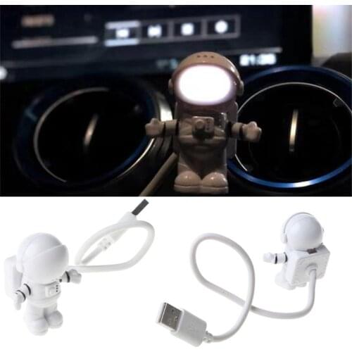 Creative Spaceman Astronaut LED Flexible USB Light Night Light for Kids Toy Laptop PC Notebook