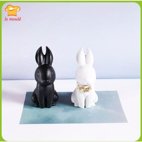 LXYY Scented Candle Plaster Molds Gypsum DIY Cartoon Suture Decoration Moulds Rabbit