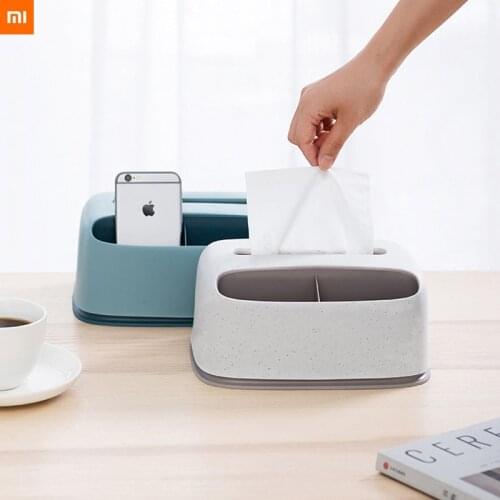 Xiaomi JORDAN&JUDY Multi-function tissue box living room remote control storage box household paper box napkin for mi home