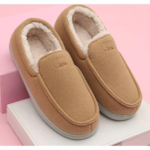 Fashion Women Men Winter Warm Fur Slippers High Top Ladies Girls House Shoes Comfortable Home Indoor Bedroom Zapatilla Mujer