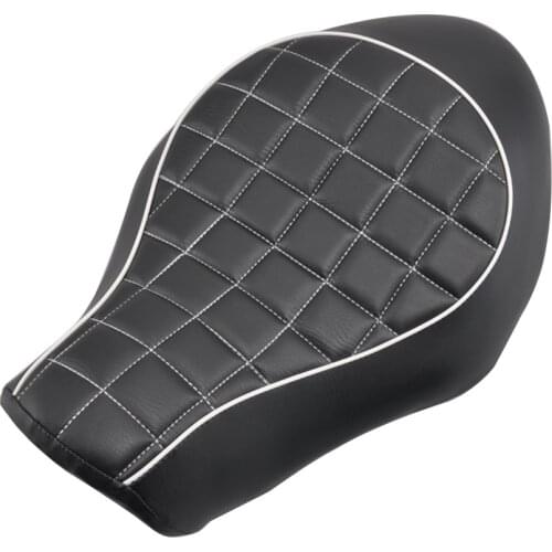 Motorcycle Solo Seat Black Front Driver Seat Single Cushion Cover For Harley Sportster XL 883 883N 1200 2005-2013