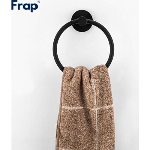 Frap Stainless steel ring wall mount towel ring bathroom accessories bath towel holder bath hardware F30204