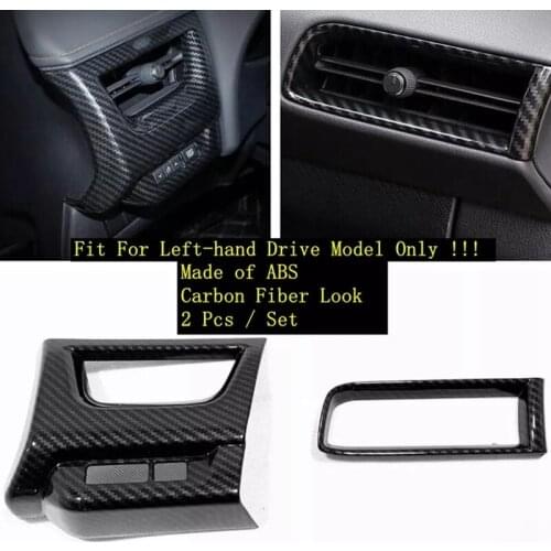 NEW-Dashboard Side Air Conditioner Ac Outlet Vent Decoration Cover Trim Fit for Lexus Ux 200 250H 2019 2020 Abs Carbon Fiber