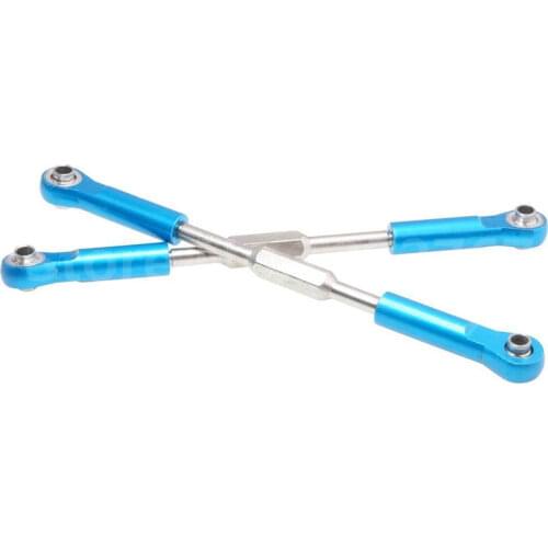 2Pcs HSP 860015(60034) Aluminum Linkages Upgrade Parts for 1/8 Nitro Off Road Monster Truck RC Model Car Blue RC Car CNC 94762