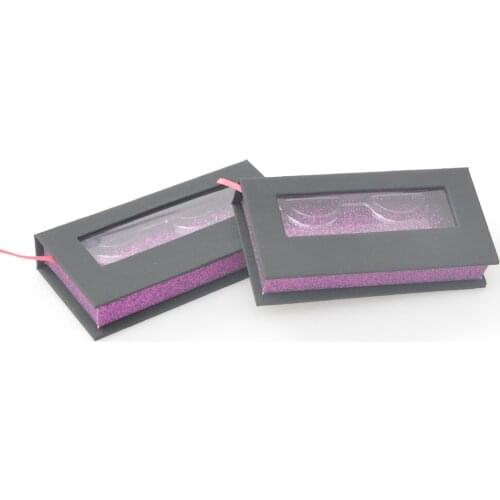 Wholesale Eyelashe Packaging Box Lash Boxes packaging Custom Logo Faux Cils 3d Mink Eyelashes Package Black Magnetic Case Vendor