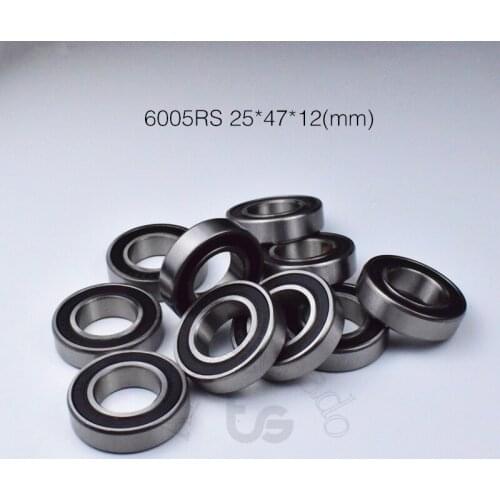 6005RS 25*47*12(mm) 1Piece 6005 bearing free shipping ABEC-5 rubber sealing bearings chrome steel bearing 6005 6005Z 6005ZZ