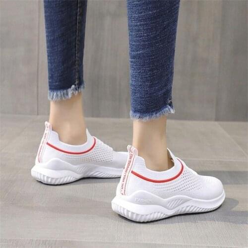 Casual shoes fashion trendy shoes running shoes flying woven sports shoes 2021 new spring womens shoes