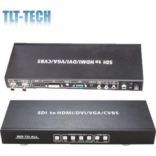 Sdi to hdmi vga dvi cvbs scaler converter for broadcast