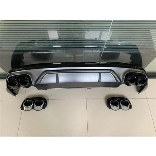 Applied to Rsq5 Lip Audi Q5 New 2020 + 2019 Rear Exhaust Pipe Tail Throat Four Outlet Sq5