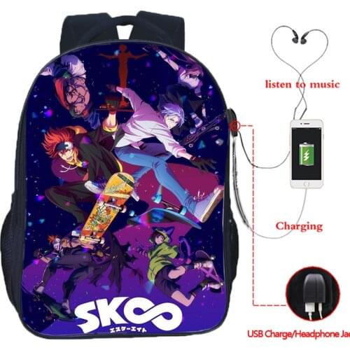 SK8 The Infinity 3d Printed Backpack USB Charging School Backpacks Boys Girls Schoolbag Students Bookbag Men Travel USB Mochila