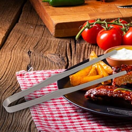 Titanium alloy barbecue tongs high temperature resistant and easy to clean food clamp portable easy to clean barbecue clamp #35g