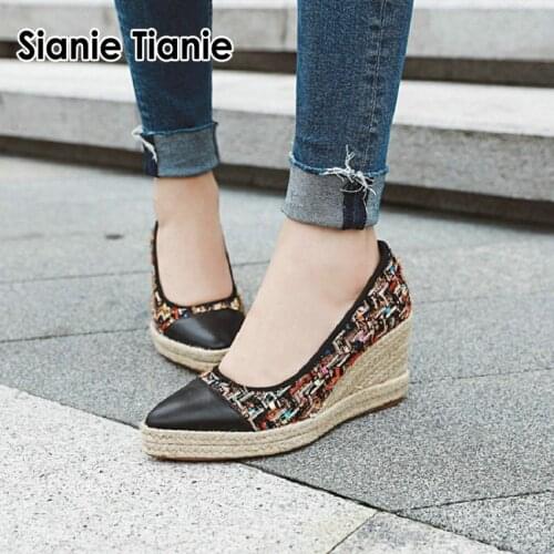 Женские балетки на каблуке Sianie Tianie China At AliExpress