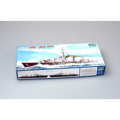 Trumpeter 05758 1/700 - HMS Zulu Tribal Class Destroyer (1941) Model Kit Warship TH05636-SMT6