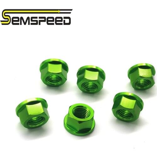 ZX10R ZX6R Rear Sprocket Wheel Axle Nuts Screw Nut Hex Nut M10*1.25 Sprocket Nuts NINJA 650 650R ER-6F ER-6N NINJA 125 250 300