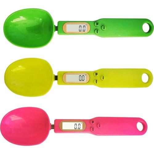 500g/0.1g Portable spoon Scale LCD Digital Kitchen Measuring Gram Electronic for Food Coffee Sugar Gram Volume Weighing Tool