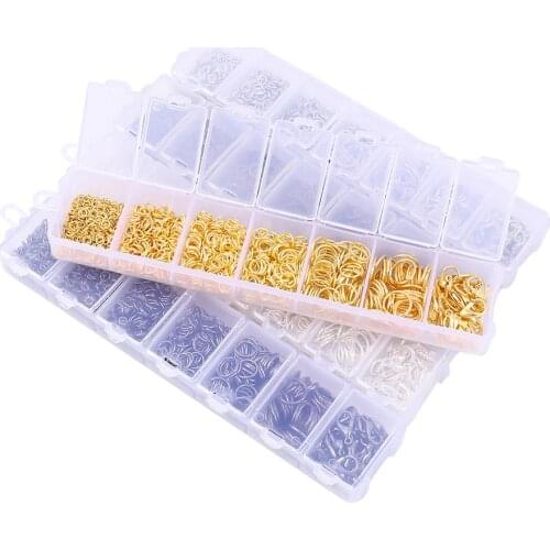 Alloy Accessories Jewelry Findings Copper Wire/Open Jump Ring/Lobster Clasp/Earring Hooks For DIY Jewelry Making Supplies Kit