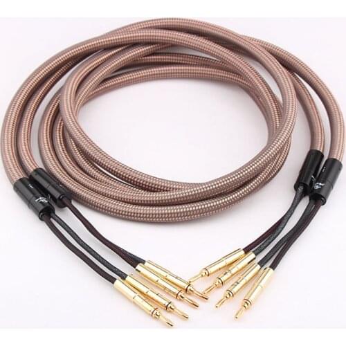 Hi-Fi 40th Anniversary Edition Audio Speaker Cable HI-FI Amplifier Speaker Cable Banana Plug Cable Audio Speaker Connection Cabl
