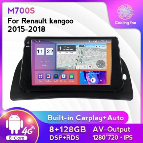 Android 11 8-Core 6+128G 9inch HD 1280*720P IPS Car Radio For Renault kangoo 2015-2018 Multimedia Player GPS Navigation Carplay