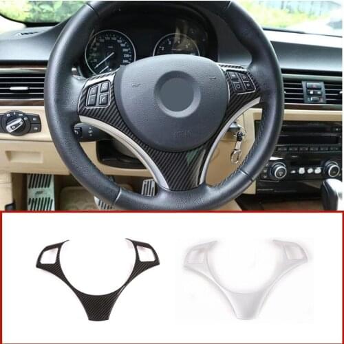 Car Styling ABS Steering Wheel Buttons Frame Deoration Cover Trim Fit For BMW E90 3 Series 2005-2012 E87 1 Series 2004-2011