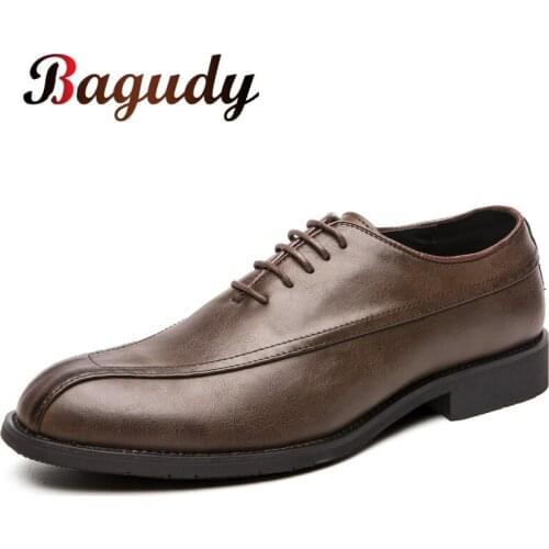 Bagudy Mens Leather Shoes