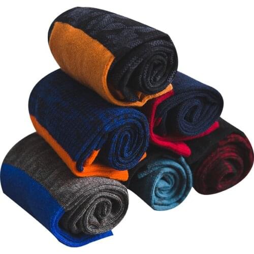 Fashion Men Socks Brand High Quality Dress Socks 3Pairs/lot Happy Cotton Socks Long Business Winter Socks Warm Big Size