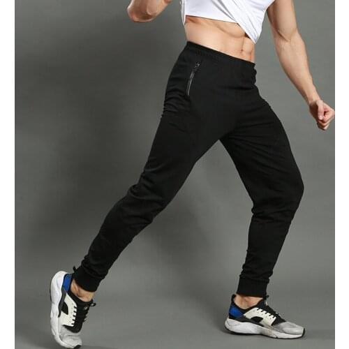 Men Sports Running Pants Pocket Athletic Football Soccer Training Sport Pants Elasticity Legging jogging Gym Trousers Large Size