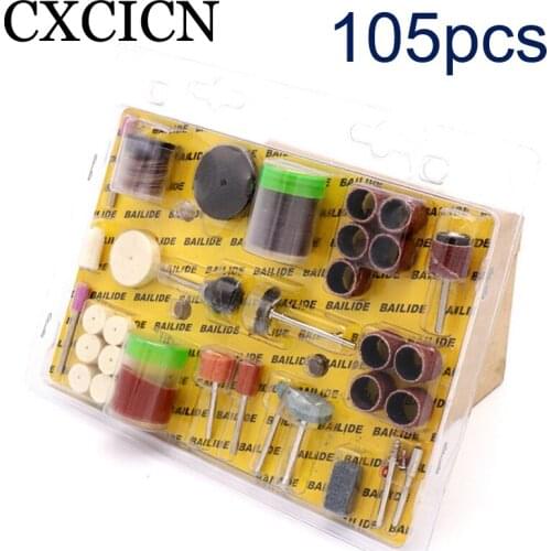 105Pcs Abrasive Rotary Tool Accessories Kit Electric Mini Drill Bit Grinding Polishing Rotating Polishing Kits