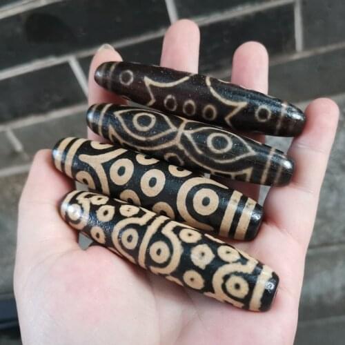 Real natural agate Tibet agate dzi totem longan 6 eyes 15 eyes 21 eyes 12 eyes 14 eyes ivory yellow weathered patina old dzi