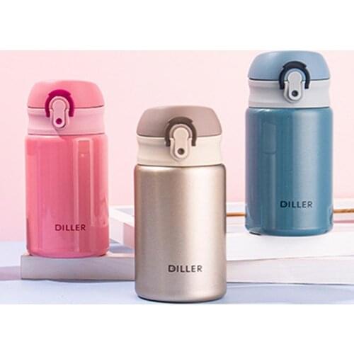 Slip-free Small Size Vacuum Insulated Water Bottle Flask for School