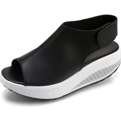 Whoholl Wedges Shoes for Women High Heels Sandals Summer Shoes 2019 Flip Flop Chaussures Femme Platform Sandals Plus Size 35-43