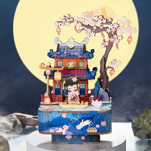 Birthday Gift DIY Music Box Assembled Stereo Self-Made Model Music Box