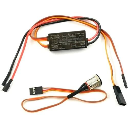 RCEXL On Board Glow System Ignition Drive Glow Plug Driver for RC Nitro Airplane Methanol engine rc airplane