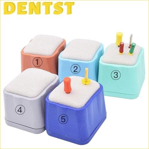 Dentst Dental Rect Endodontic Cleaning Stand Foam File Drills Block Holder Dentistry Laboratory Equipment Dentist Products 1 Pic