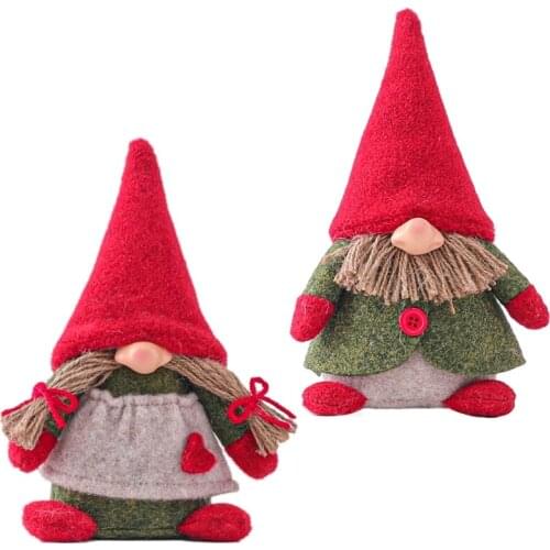 Mothers Day Gnome Plush Elf Decorations, Mr and Mrs Handmake Scandinavian Tomte for Mothers Day Table Ornament