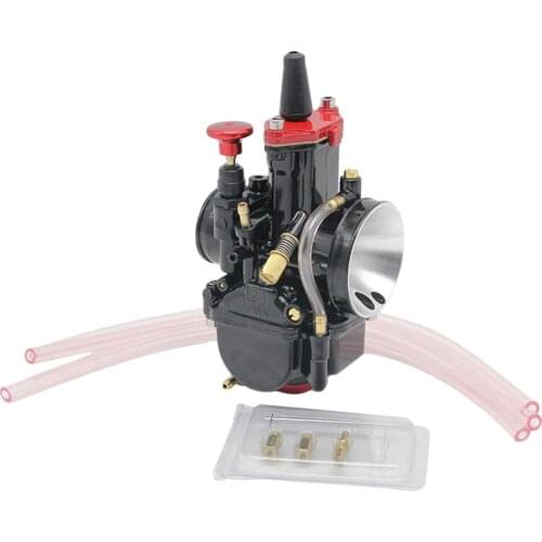 Universal 21mm 100-350cc ATV Carburetor With Nozzles For PWK Black