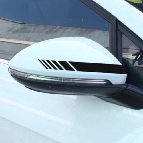 Rear View Mirror Stripes Vinyl Decal for Volvo xc40 XC60 xc70 xc90 s60 suzuki grand vitara sx4 peugeot 307 308 407 607 3008 alfa