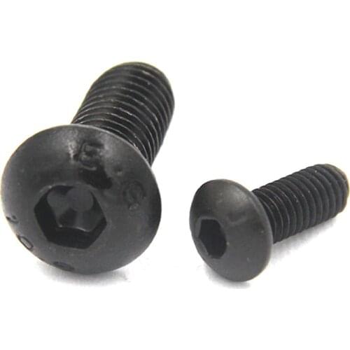 50 pc/lot) M2,M2.5,M3,M4 *L =4~50mm grade 10.9 class ISO7380 alloy steel Hex socket button head cap screw