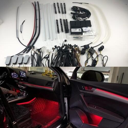 Interior Atmosphere Light For Audi Q5 2018-2020 ambient lamp Colors ambient light Door contour lights