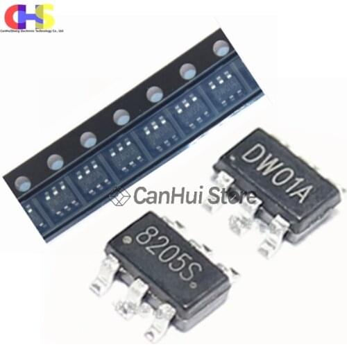 20pcs FS8205S 8205 DW01A DW01 SOT23-6 FS8205 8205S SMD lithium battery protection new and original IC